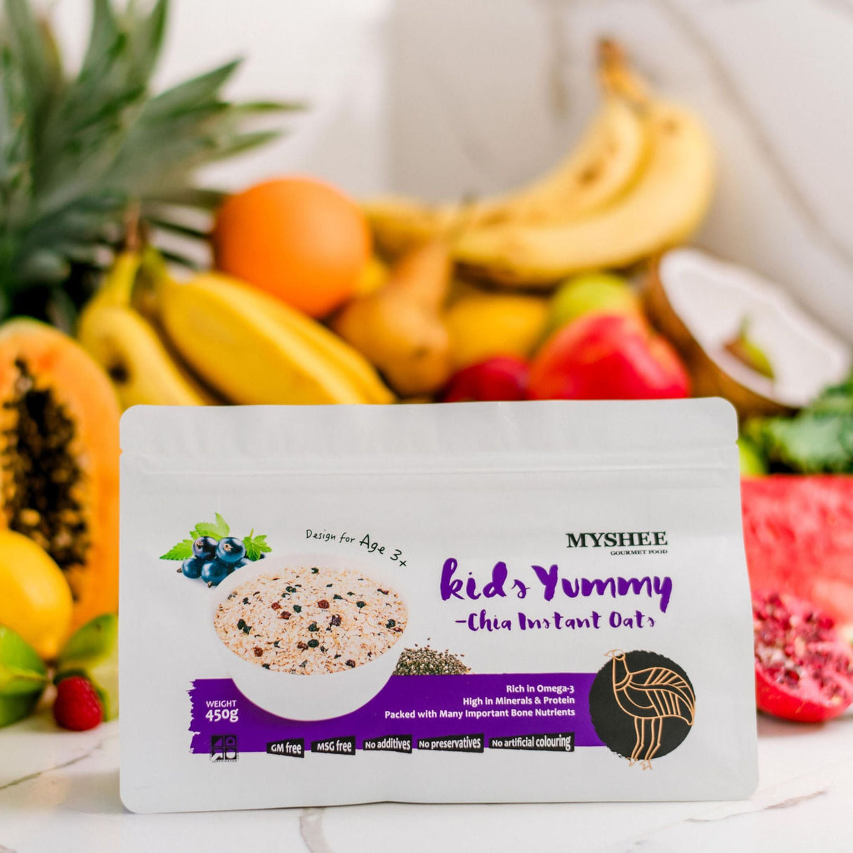 Kids Yummy Chia Instant Oats 450g - 26 Pouches