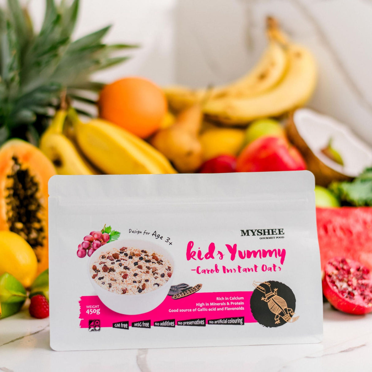 Kids Yummy Carob Instant Oats 11.7kg - Box of 12